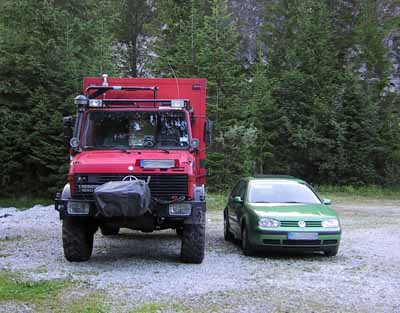 offroad vehicle compared to my car from the front