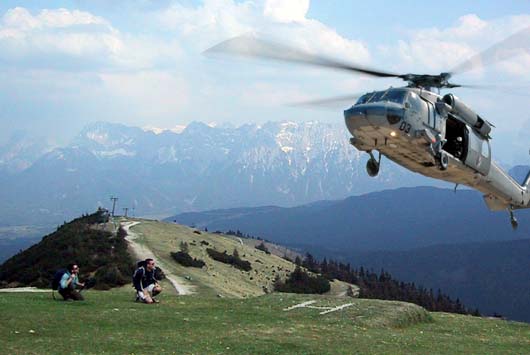 heli evac from Mt. Wank