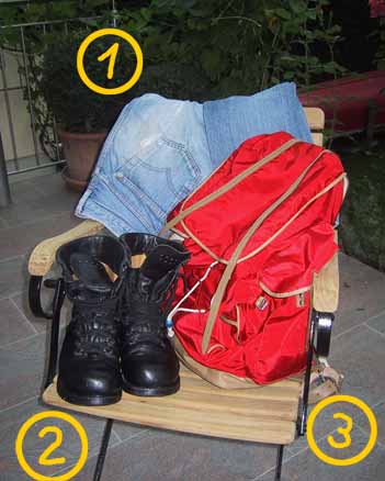 florian's hiking equipment