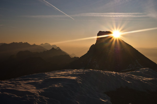 Sunrise above the Kleiner Solstein