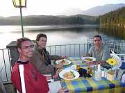 We rewarded ourself with a diner at the Eibsee.
